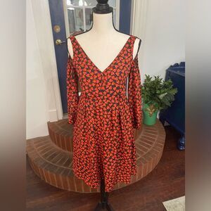 Disney Alice through the Looking Glass Cold Shoulder Dress Size XS